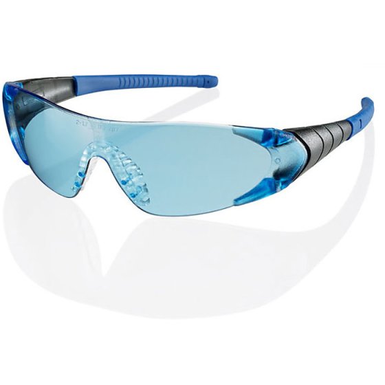 Traders Verona Spectacles Frameless Single Lens Rubber Nose Pad EN166 Blue