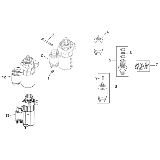 Kohler CV26 Starting Parts