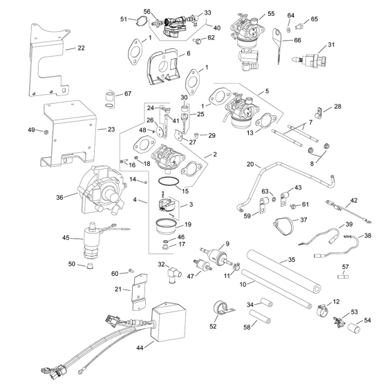 Fuel System for Kohler CV461