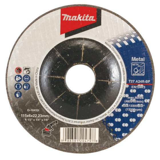 Grinding Wheel for Makita 9564PCV Angle Grinder - OEM No. D18459