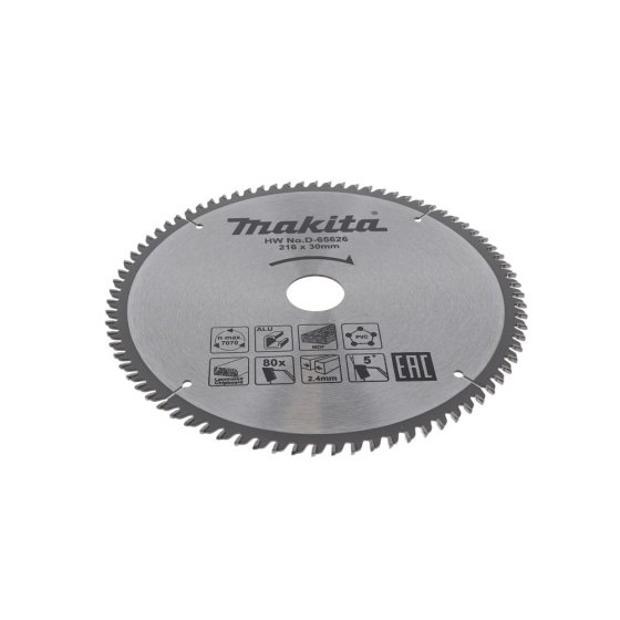 TCT Saw Blade (MP) 216mm x 80 Teeth, Max 7070 RPM Speed, OEM No. D-65626