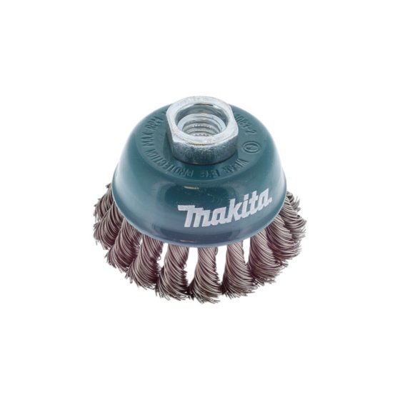 Cup Wire Brush Knotted 75 x m14 for Makita 115mm & 125mm Angle Grinders - D-77497