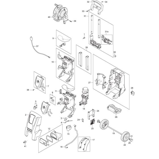 Nilfisk D-PG 130.4-9 Assembly
