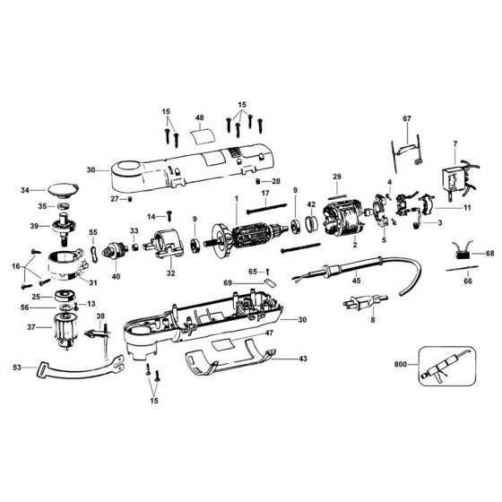 Main Assembly for DeWalt D21160