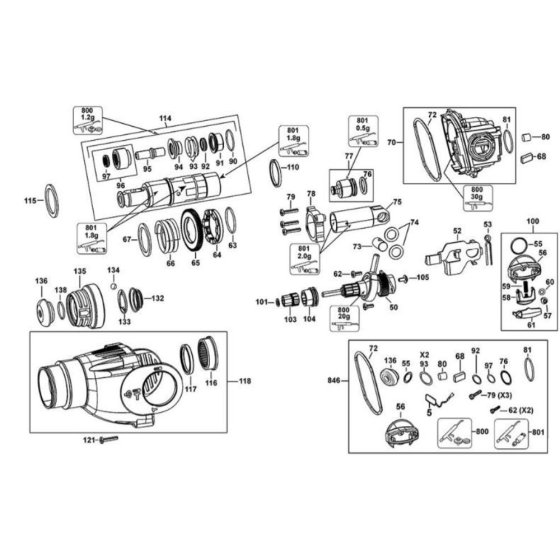 Intershaft Assembly for DeWalt