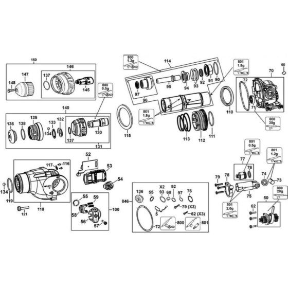 Clutch Assembly for DeWalt D25314K