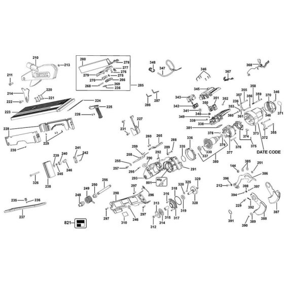 Table Assembly for DeWalt D27113