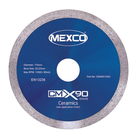 Mexco 115mm Diamond Blade Ceramic X90 Grade