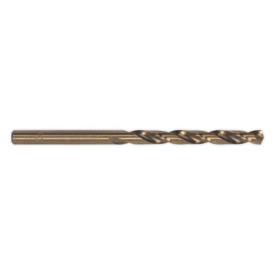 HSS Cobalt Fully Ground Drill Bit 10mm Pack of 5 Sealey Part No. DB100CB