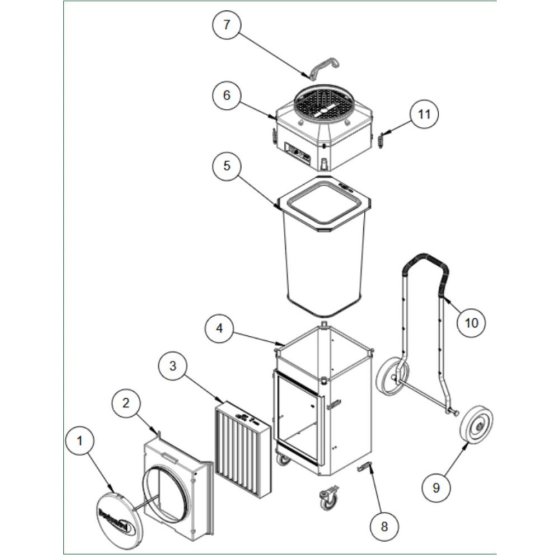 Main Assembly for DC AirCube 2000