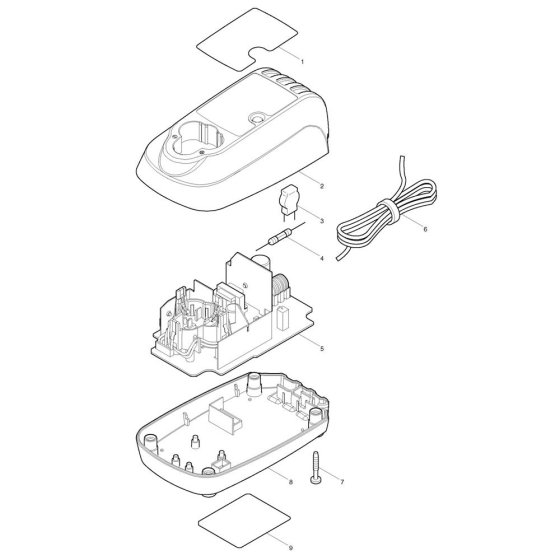 Makita DC10SA Charger Assembly
