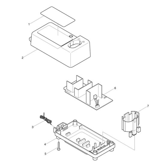 Makita DC1411 Charger Assembly