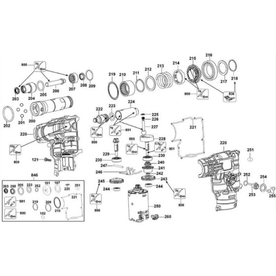 Crankshaft Assembly for DeWalt DC210K