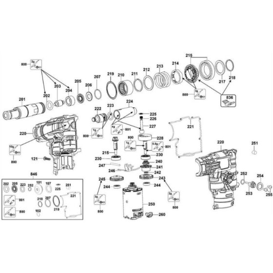 Crankshaft Assembly for DeWalt DC212K