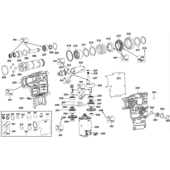 Motor Assembly for DeWalt DC234K