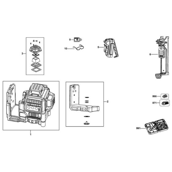 DeWalt DCE089G Assembly