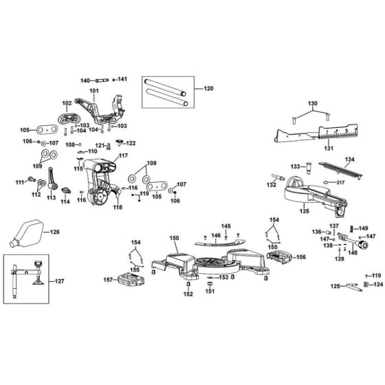 Base Assembly for DeWalt DCS365