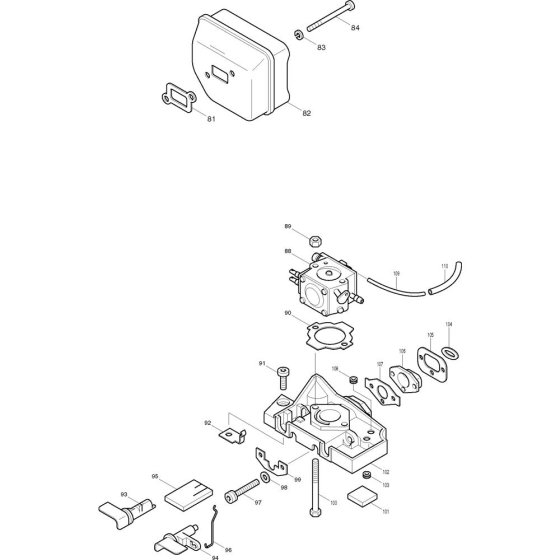 Muffler Assembly for Makita