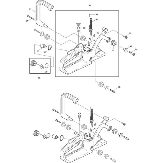 Handle & Throttle Assembly