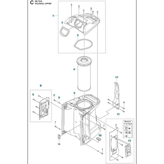 Housing Assembly for DE110SH