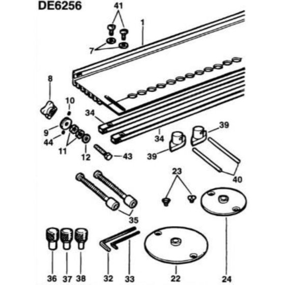DeWalt DE6256 Jigsaw Assembly