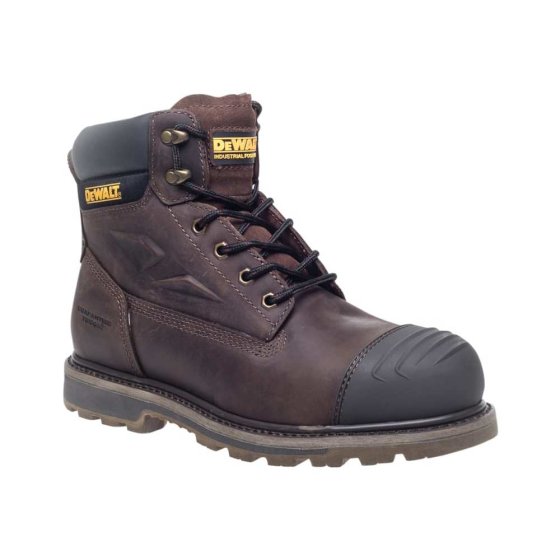 Dewalt Houston S3 Brown SafetyBoots c/w PU Insole and scuff cap UK11 EU46