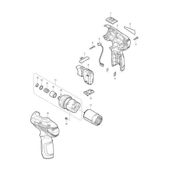 Makita DF030D Assembly