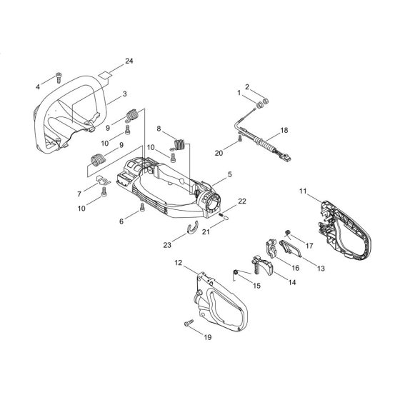 Handle for Shindaiwa DH165ST