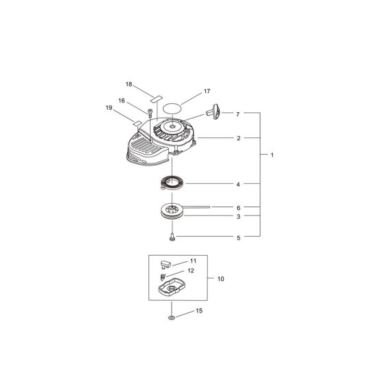 Recoil Starter for DH221