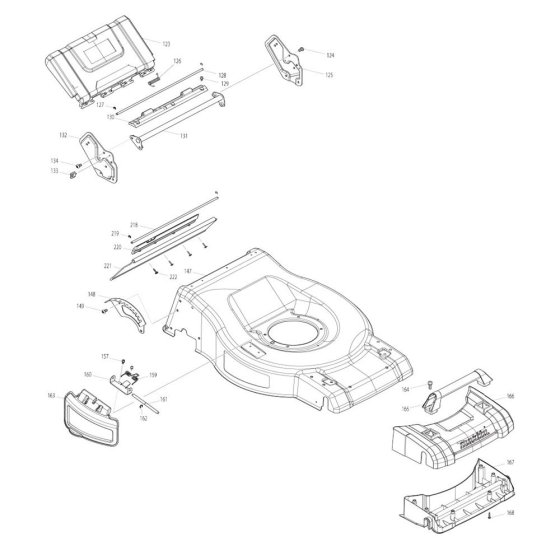 Deck Assembly for Makita DLM530
