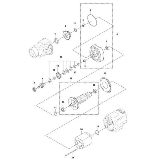 Motor Assembly for Husqvarna DM 200