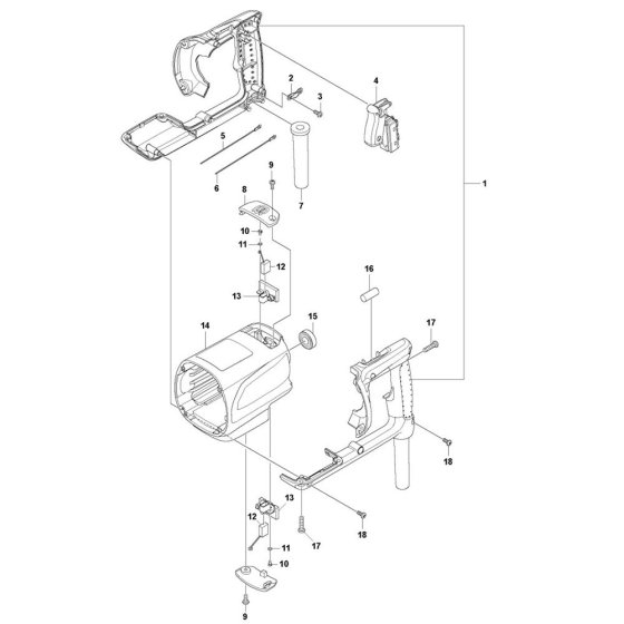 Handle Assembly for DM 200