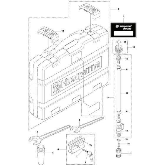 Husqvarna DM 220 Accessories