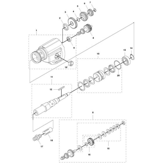 Gearbox Assembly for DM 220