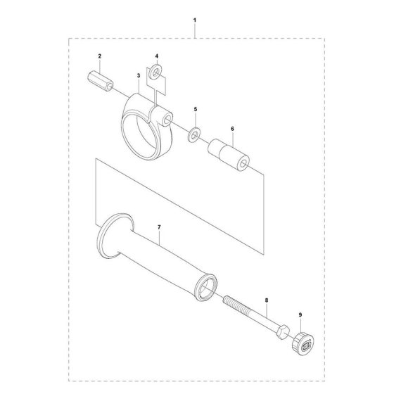 Front Handle for Husqvarna DM 230