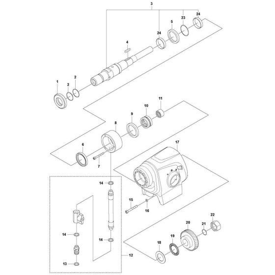 Gearbox Assembly for DM 400