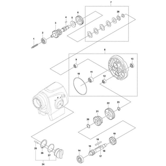 Gearbox Assembly for DM 400