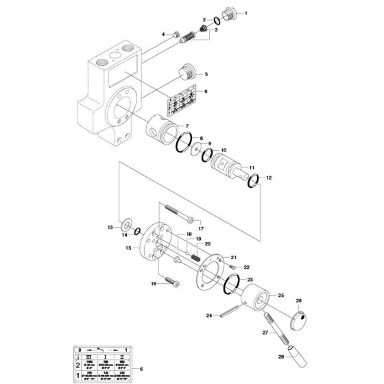 Gear Valve Assembly for DM 406 H