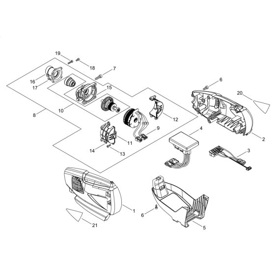 Motor for ECHO DPAS-300