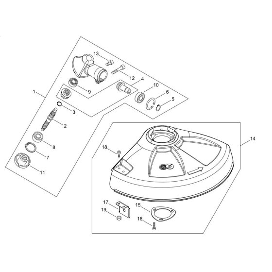 Gear Case & Shield for ECHO