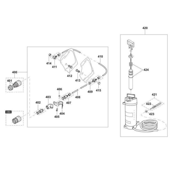 Water Tank Assembly for Makita