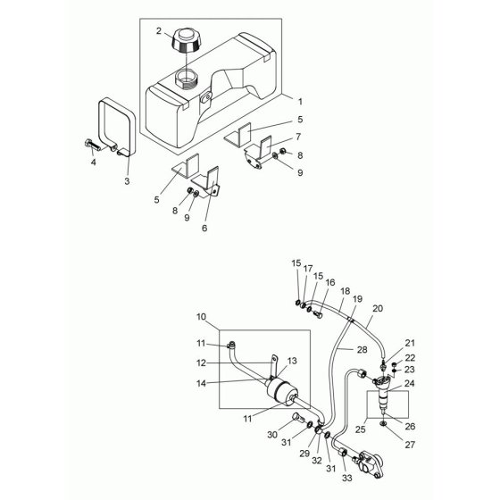 Fuel Tank Assembly for Wacker DPS2050