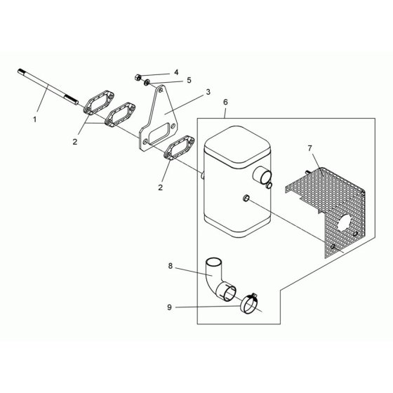 Muffler Assembly for DPS2050