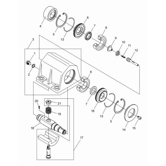 Exciter Assembly for Wacker DPS2050