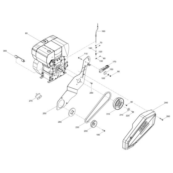 Engine Assembly for Wacker DPS2050H