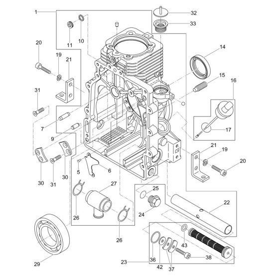Crankcase Assembly for DPS2050H