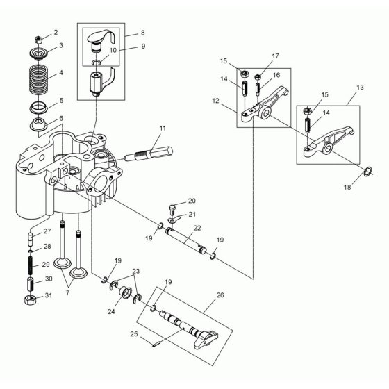 Cylinder Head for Wacker DPS3060