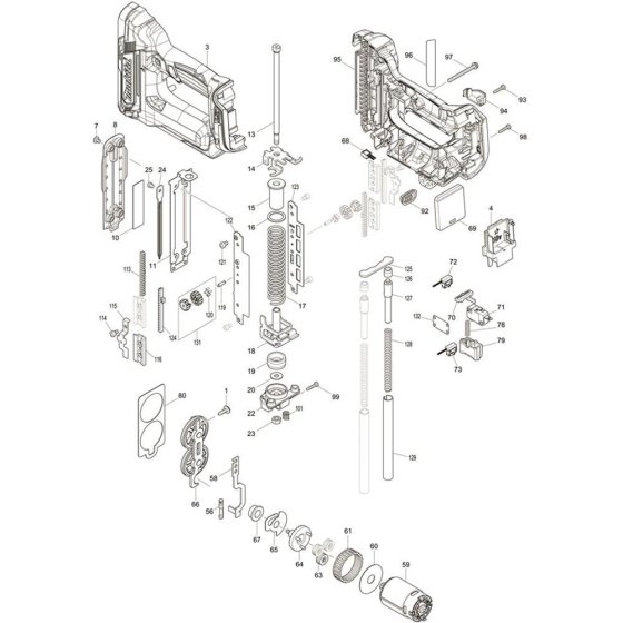 Makita DPT353Z Main Assembly