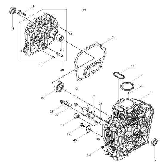 Cylinder Housing for Wacker DPU40