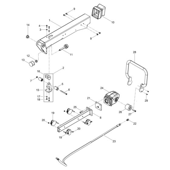 Center Pole Assembly for DPU40